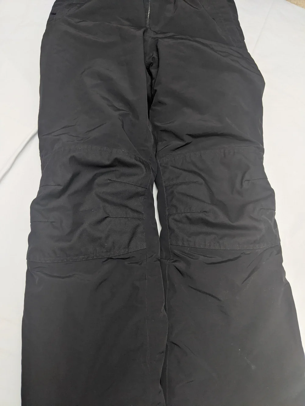 Like New Lands' End Unisex Black Insulated Squall Snow Bib Size 16